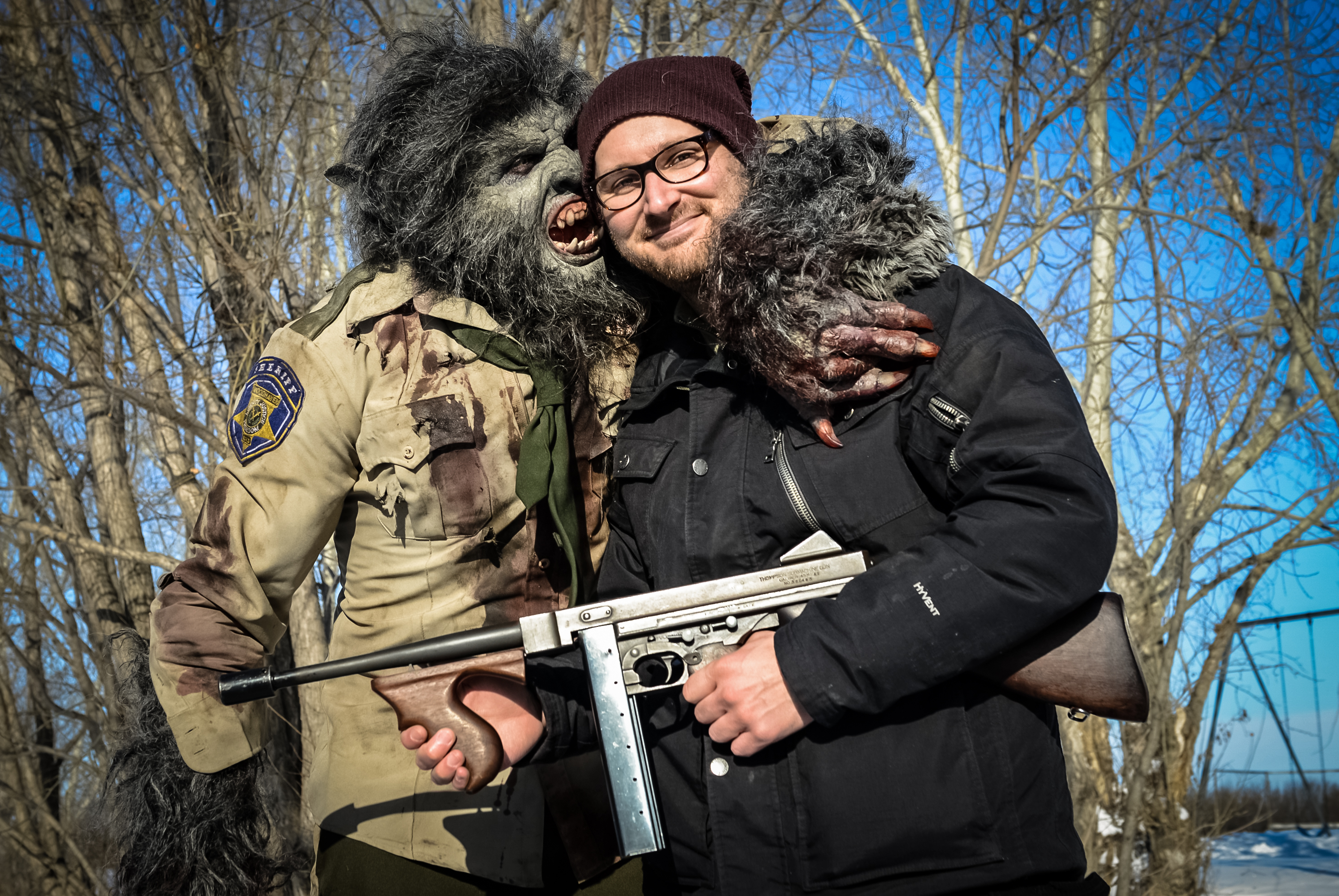 Leo Fafard (WolfCop) and Lowell Dean.