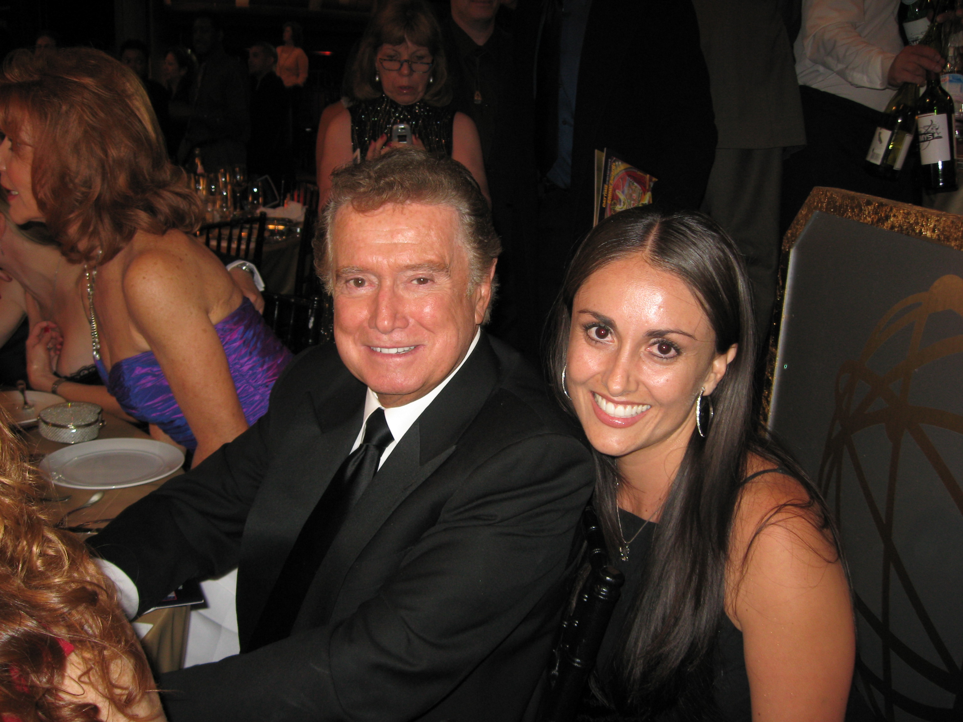 Regis Philbin and Leslie Garza he won the lifetime Emmy 2008