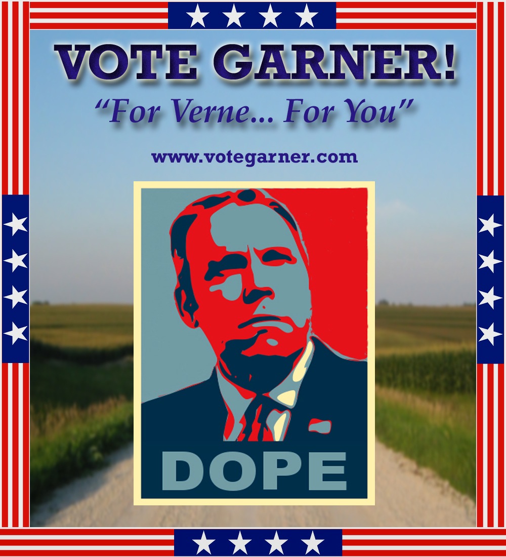 Robert Watzke as Garner St. John in Vote Garner!