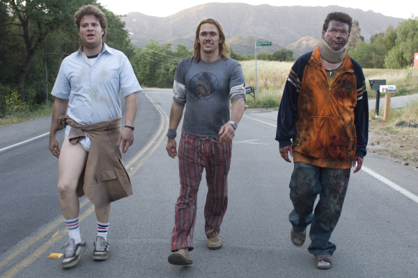 Still of James Franco, Danny McBride and Dale Denton in Mari Huanos ekspresas (2008)