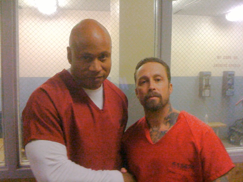 LL Cool J and Me on the set of NCIS LA...