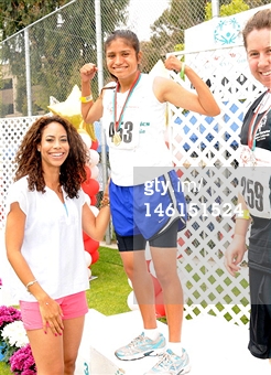 LONG BEACH, CA - JUNE 10: Actress Leslie A. Hughes attends the 2012 Special Olympics Summer Games - Day 2 held at California State University Long Beach on June 10, 2012 in Long Beach, California