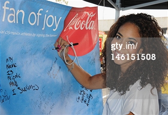 LONG BEACH, CA - JUNE 10: Actress Leslie A. Hughes attends the 2012 Special Olympics Summer Games - Day 2 held at California State University Long Beach on June 10, 2012 in Long Beach, California