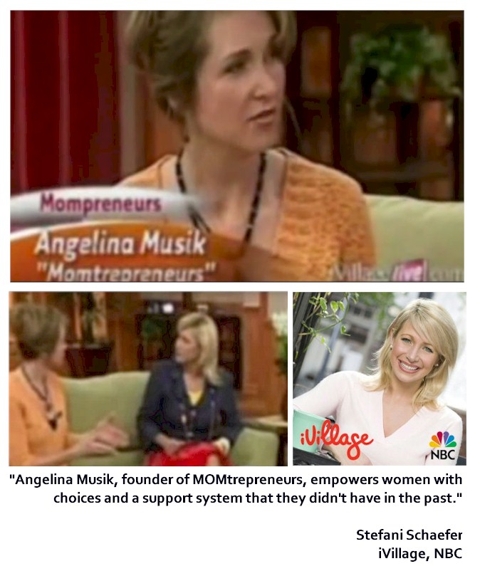 Interviewed before a live audience by iVillage on how to succeed as a MOMtrepreneur. 