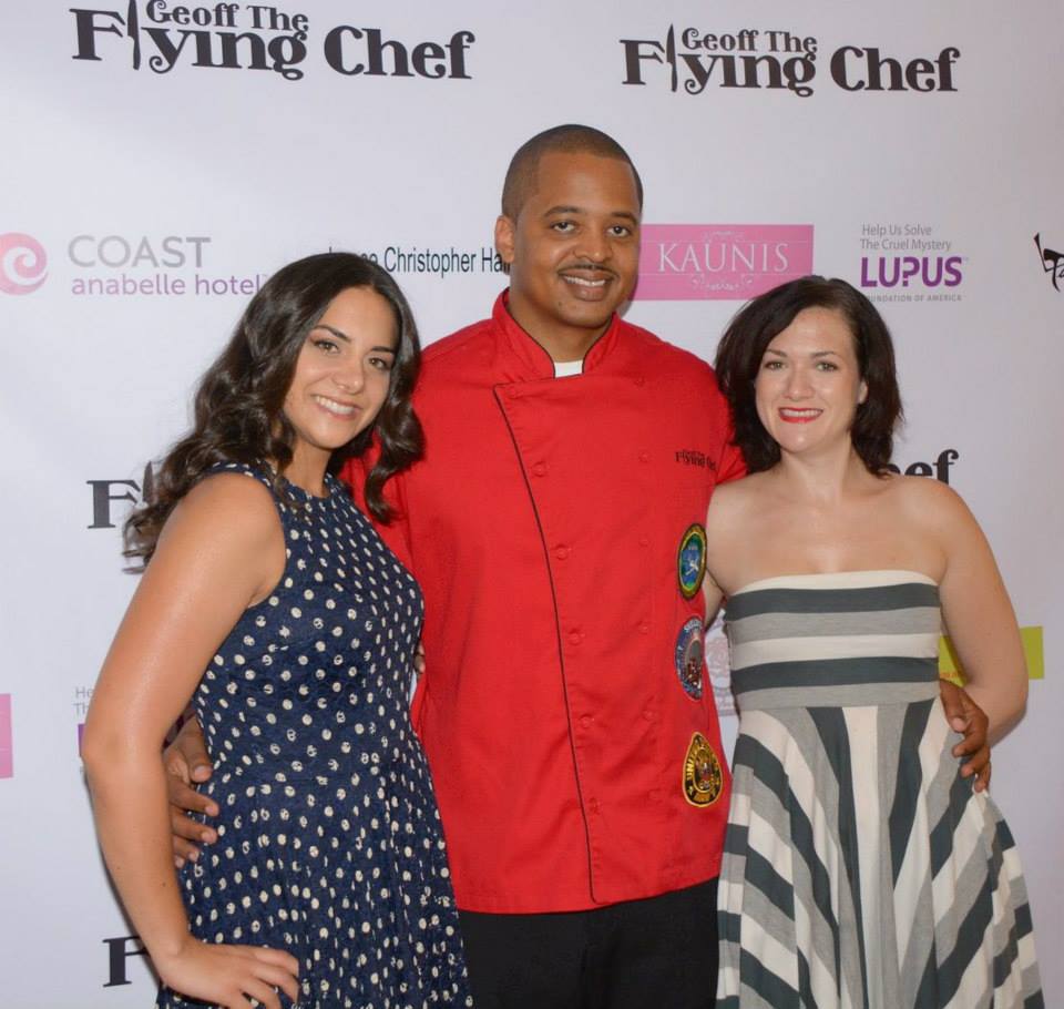 Lauren Salandra with Chef Geoff and good friend/actress Jessica Amal at the Lupus Foundation of America Benefit