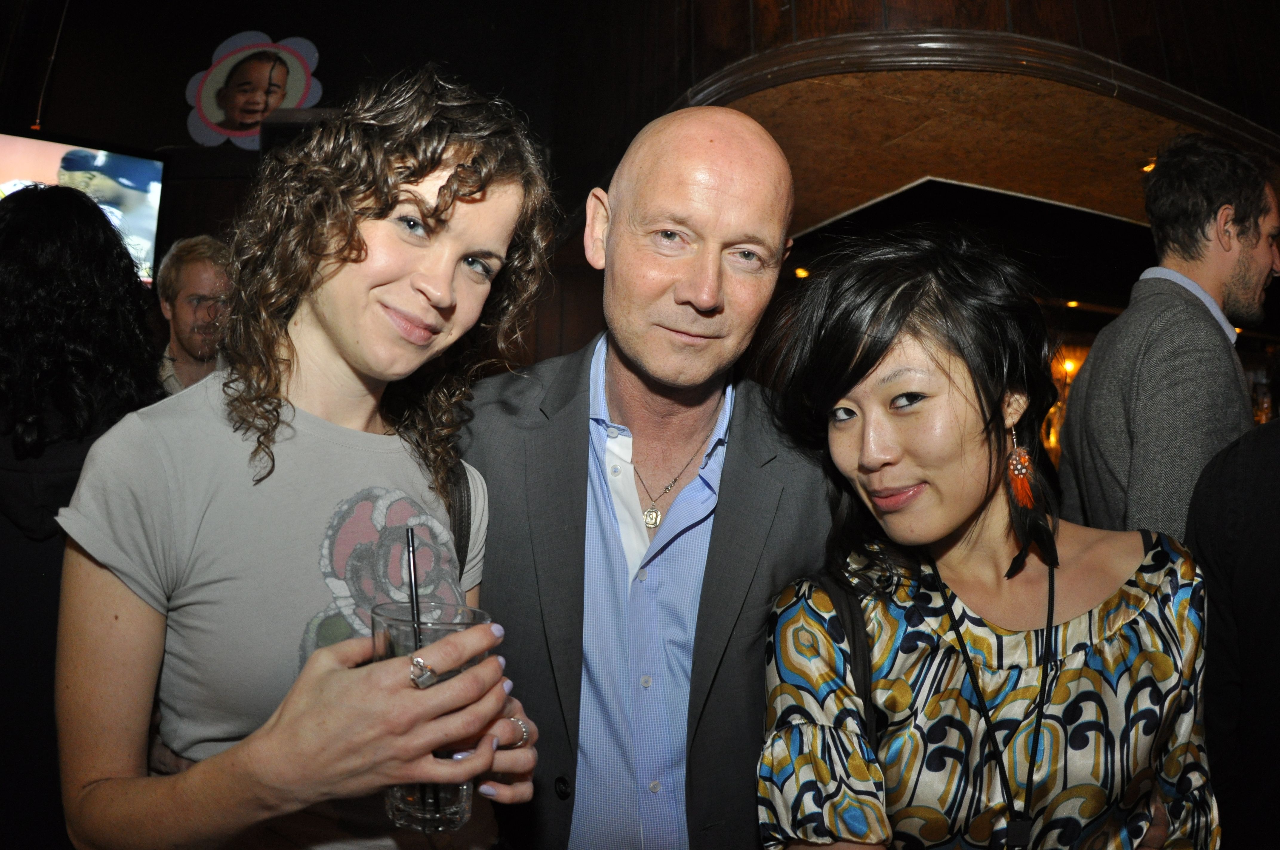 Dalila Droege, Graham Leggat, Atsuko Okatsuka at the LiTTLEROCK after party at the 2010 AFI Fest.