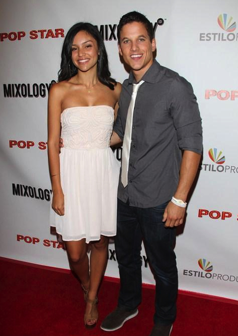 Bianca Santos and Mike C. Manning at the premiere of 