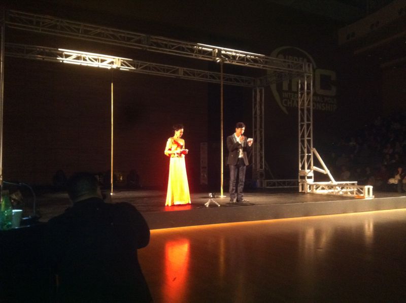 Hosting the International Pole Dance Championship 2012 in Hong Kong with Terence Yin.