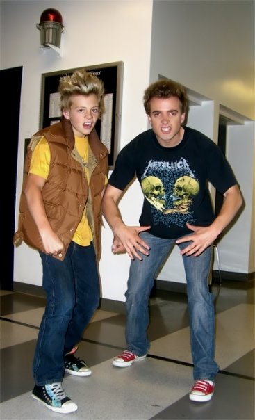 Anton Troy and Ross Lynch as a younger Anton in 'Grapple'.