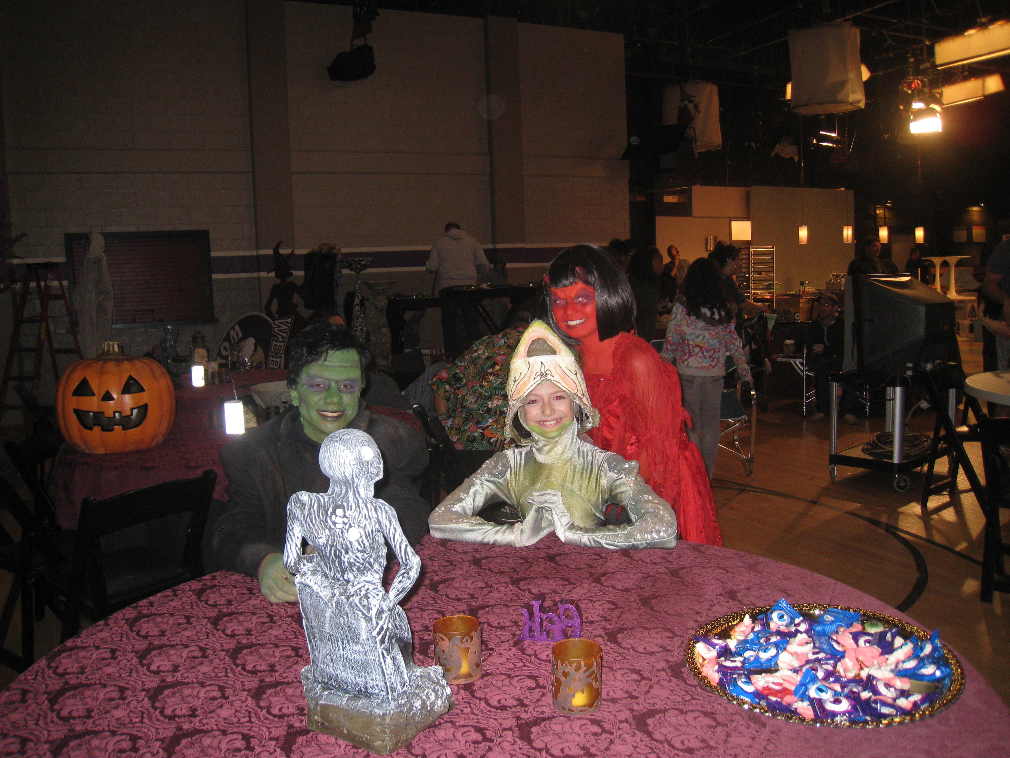 On the set of Ant Farm Halloween Episode.