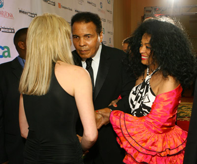Sharon Stone, Muhammad Ali and Diana Ross