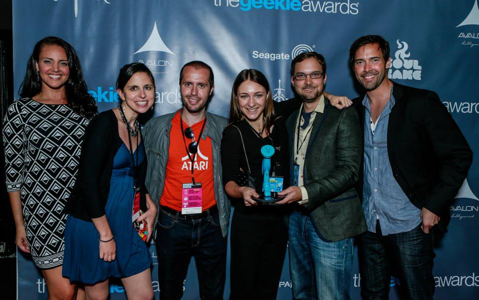 Miracle Laurie, Megan Burns, Alessandro Schiassi, Sonya Belousova, Tom Grey, Andrew Bowen - The 1st Annual Geekie Awards 2013 - Best Webseries: Cosplay Piano