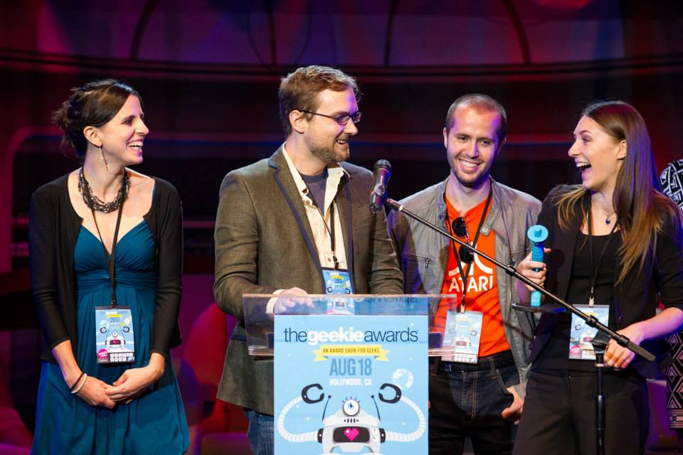 Megan Burns, Tom Grey, Alessandro Schiassi, Sonya Belousova - The 1st Annual Geekie Awards 2013 - Best Webseries: Cosplay Piano