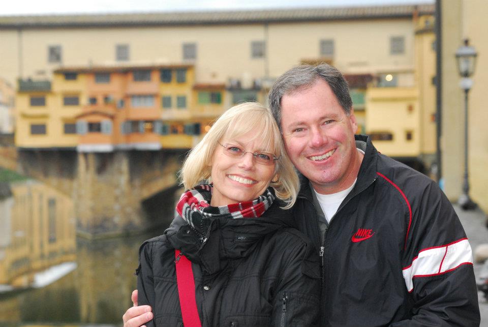 With Susie in Florence, Italy.