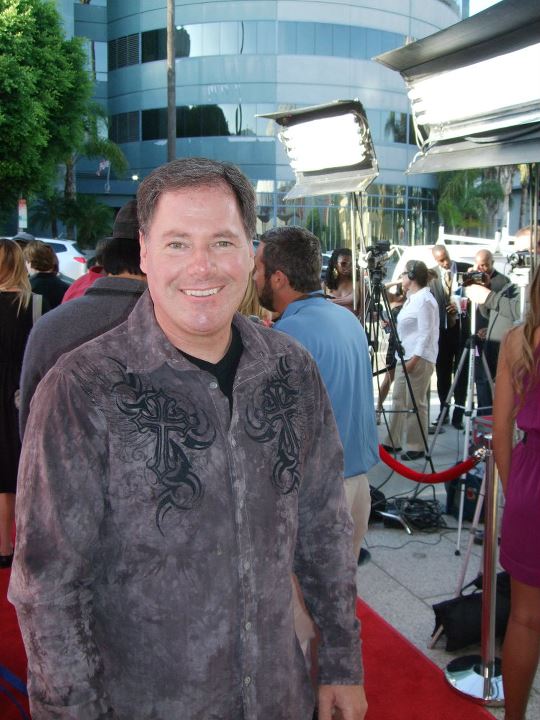 On the red carpet at Hollyshorts.