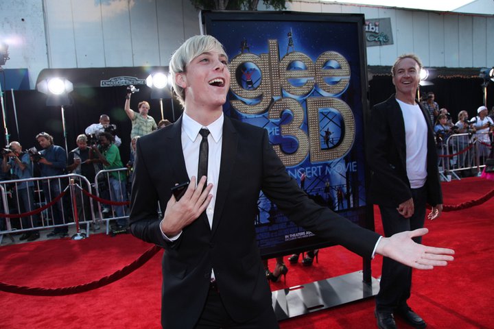 Riker on the red carpet for the Glee 3D Movie premiere.