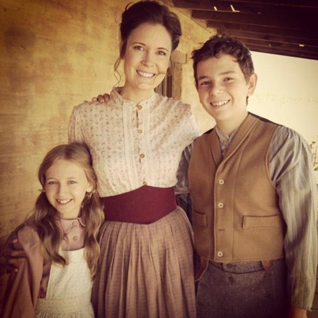 Jaden Roberts, Erin Bethea, Ezra Proch on the set of Redemption