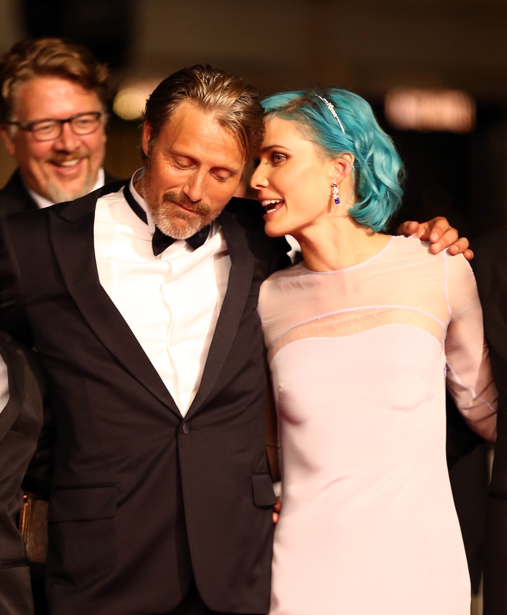 Mads Mikkelsen and Nanna Øland Fabricius at event of The Salvation (2014)