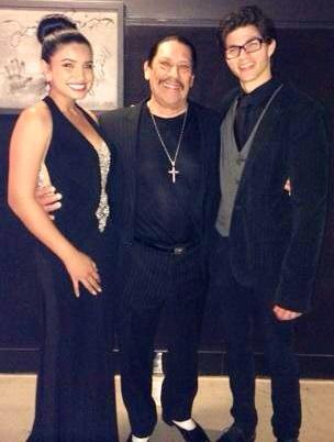 Danny Trejo, Chase Austin and Elena at 20 Feet Below: The Darkness Descending Premiere