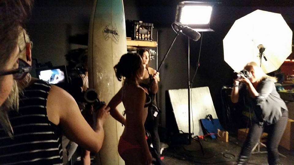 Action on set of Skin & Bones for the Women Only Project 2015