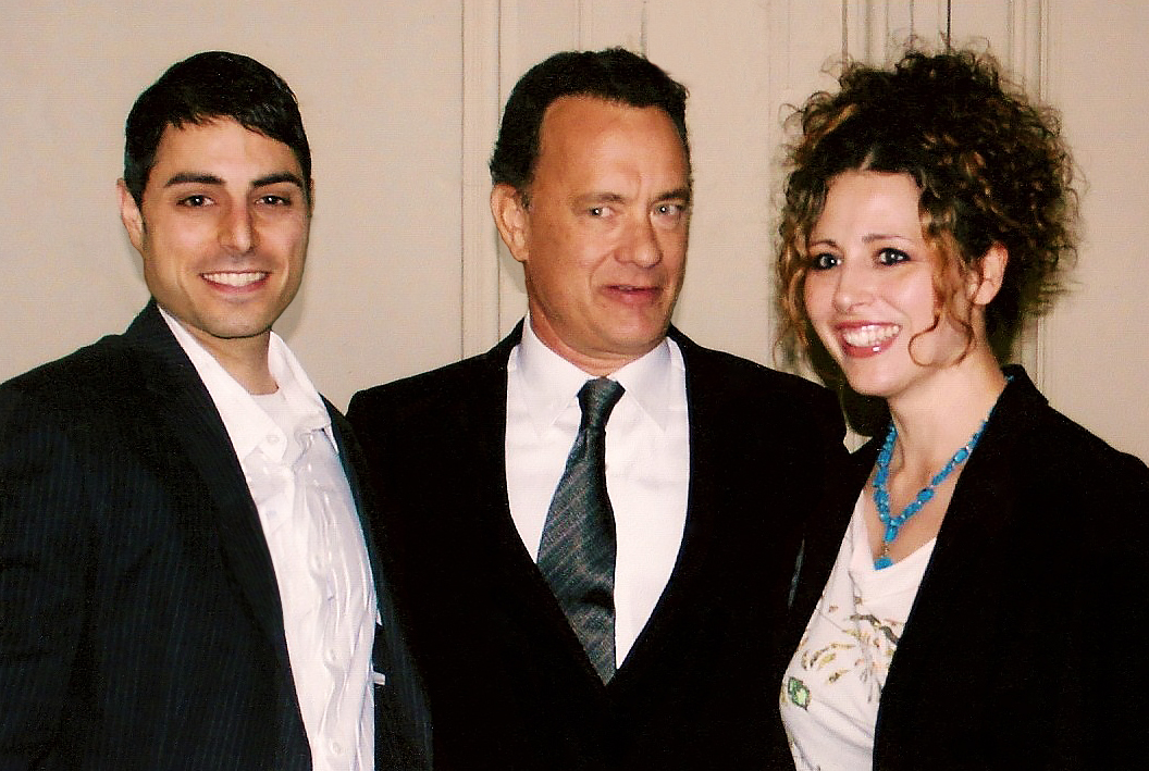 Paul Shaia, Tom Hanks, and Christina Grozik.