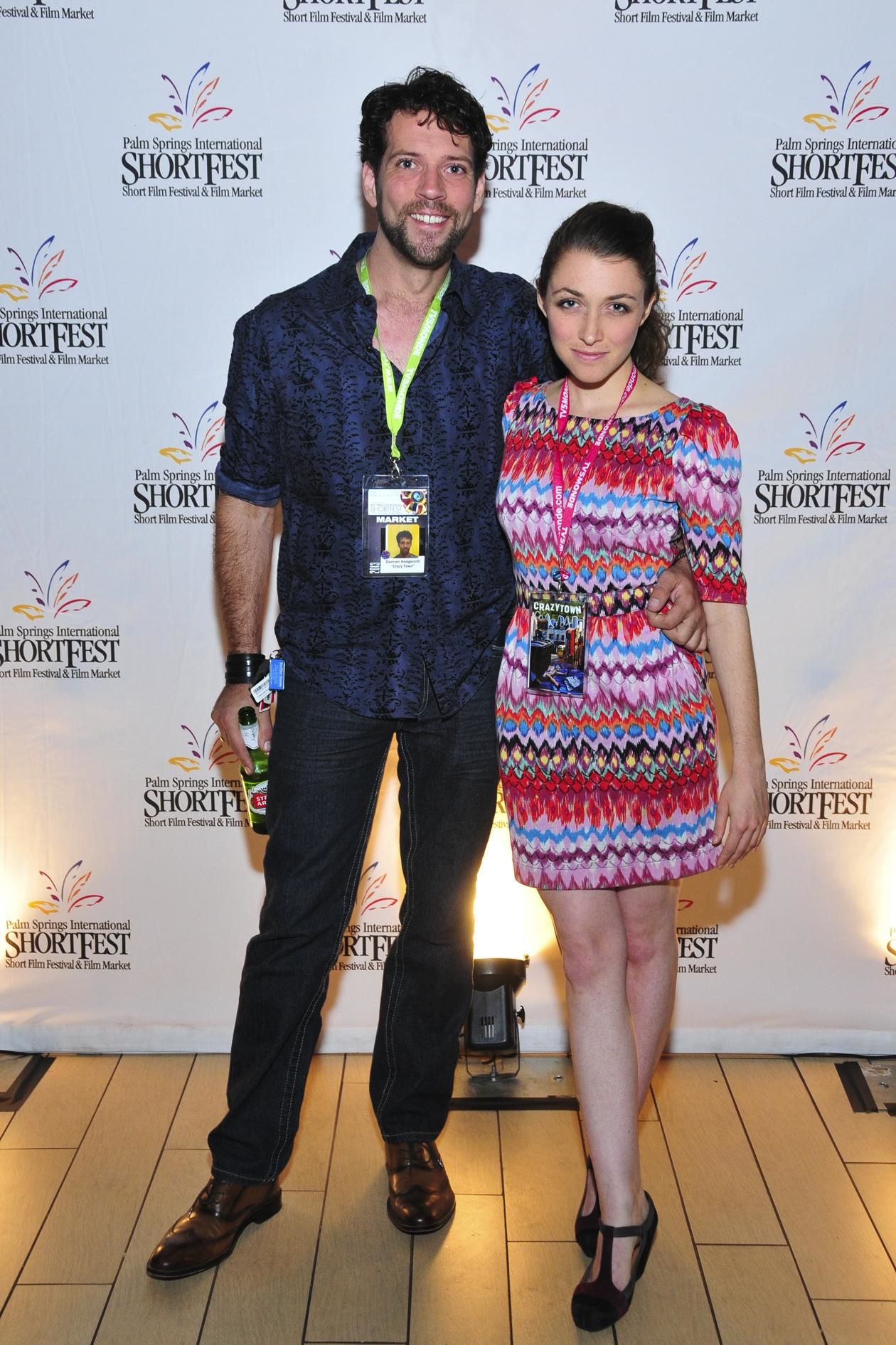 Damien Hedgecoth and Kyla E Druckman at Palm Springs International ShortFest 2013