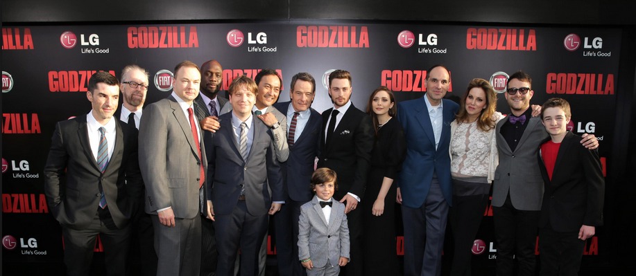 Godzilla 2014 Cast Photo