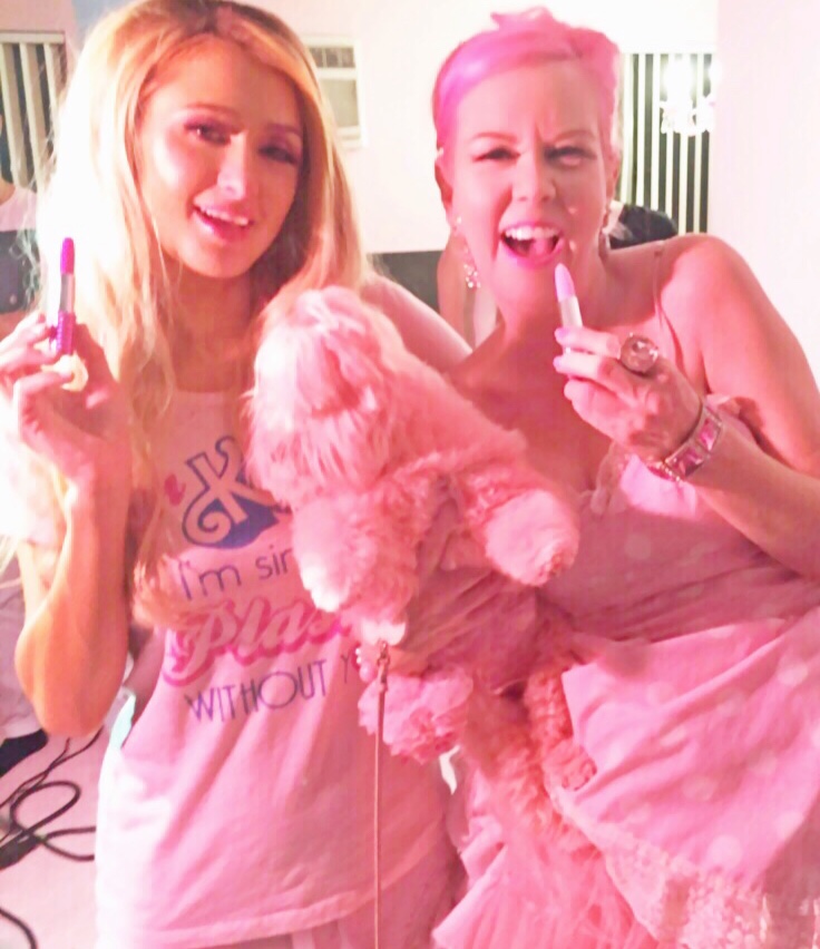 Behind the Scenes ! Moschino Ad shoot with Paris Hilton and I shot at my pink palace