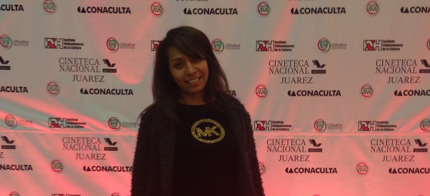 Isis Kiwen at the inauguration of the Cineteca Nacional in Juárez, México.