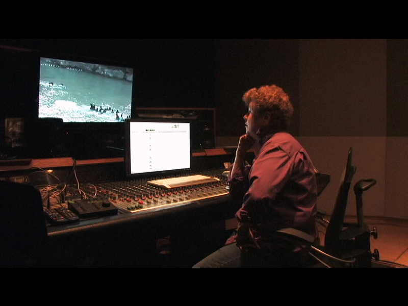 Theresa Demarest edits video at Rex Studios, Portland, Oregon