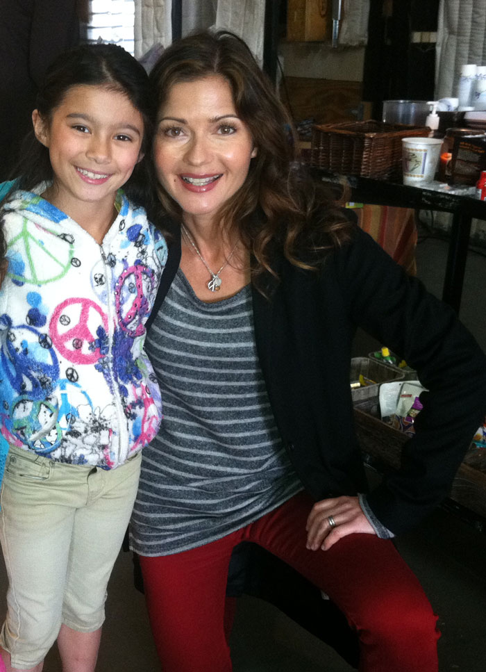 Commercial shoot with Jill Hennessy