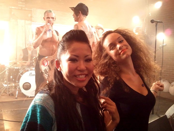 Melanie Booth and Emi Kamito in a Red Hot Chili Peppers music video.