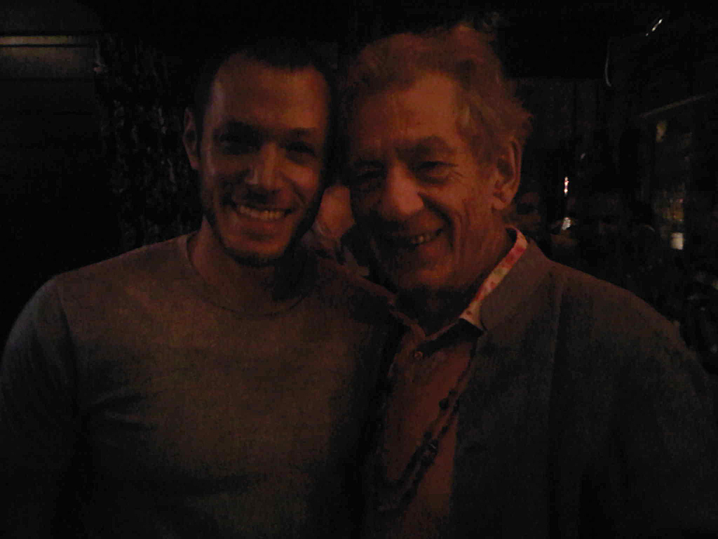 Dove Meir with Ian McKellen