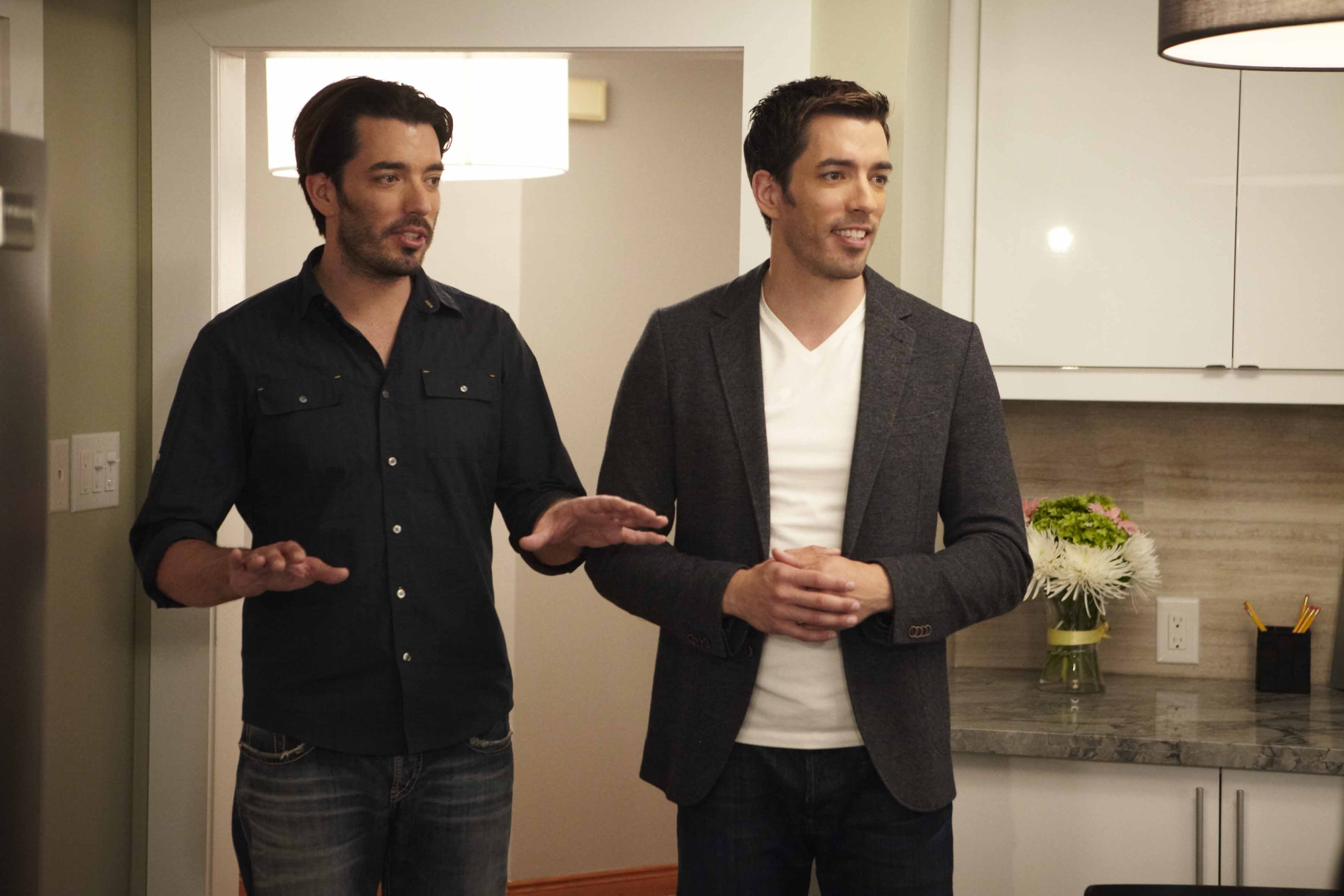 Drew Scott and Jonathan Silver Scott in Property Brothers: Liat & Zack (2012)