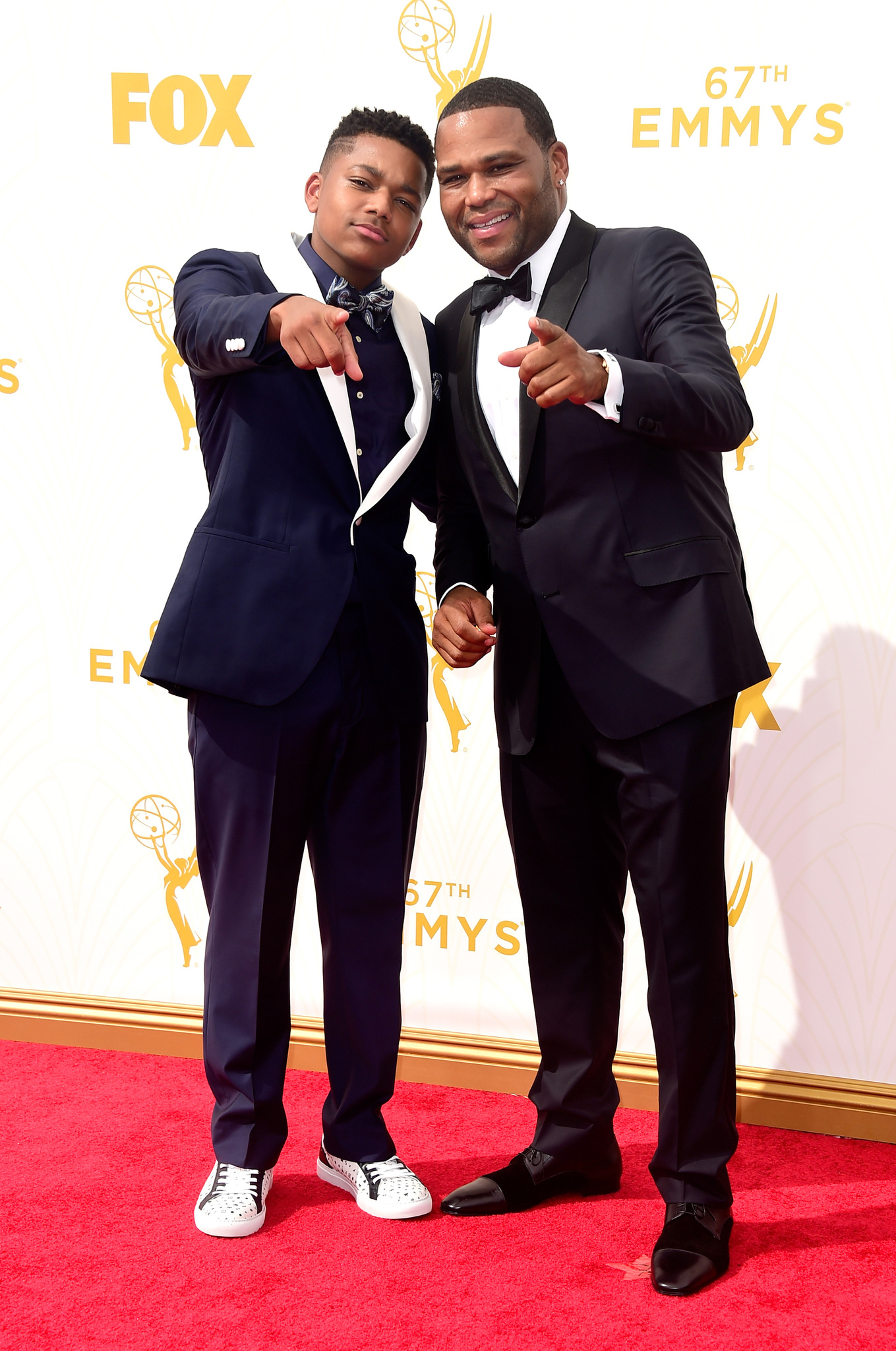 Nathan Anderson and Anthony Anderson at event of The 67th Primetime Emmy Awards (2015)