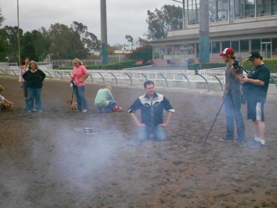 Kevan Peterson shooting a promotion for 