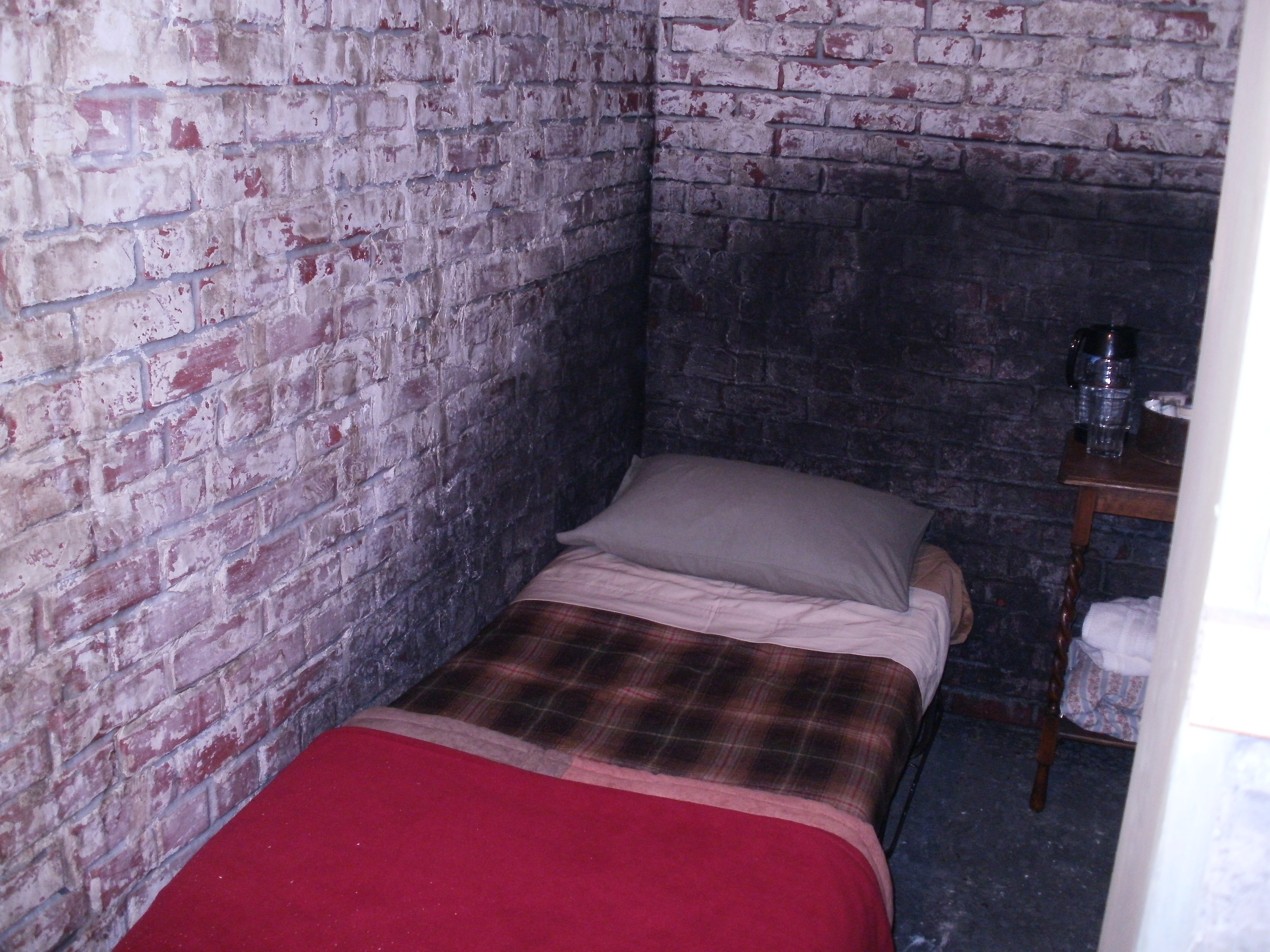 Faux Painted Vaccuform Brick Skins (Secret Hideout Coal Room) on 