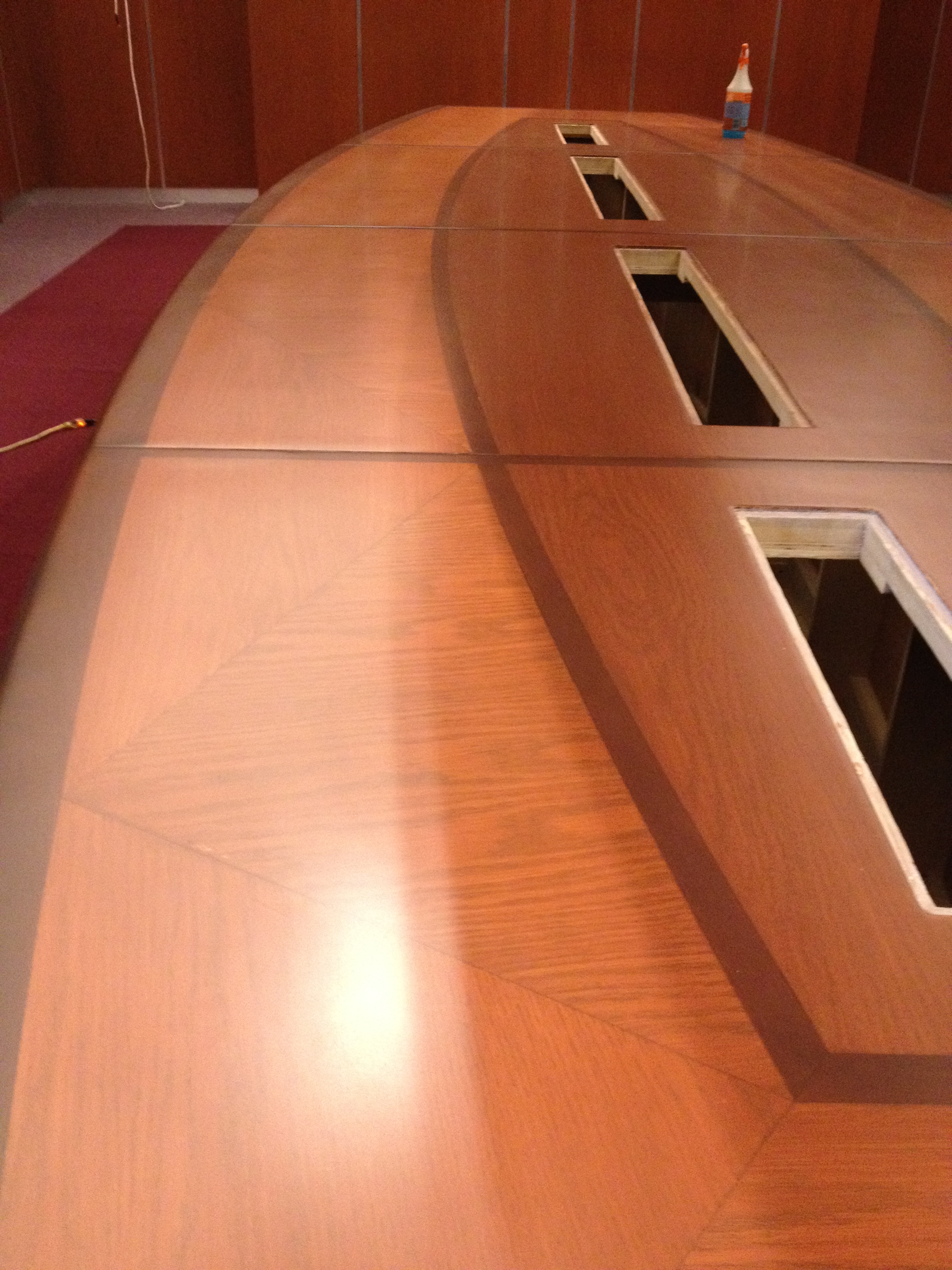 Stained and Resined Conference Table 