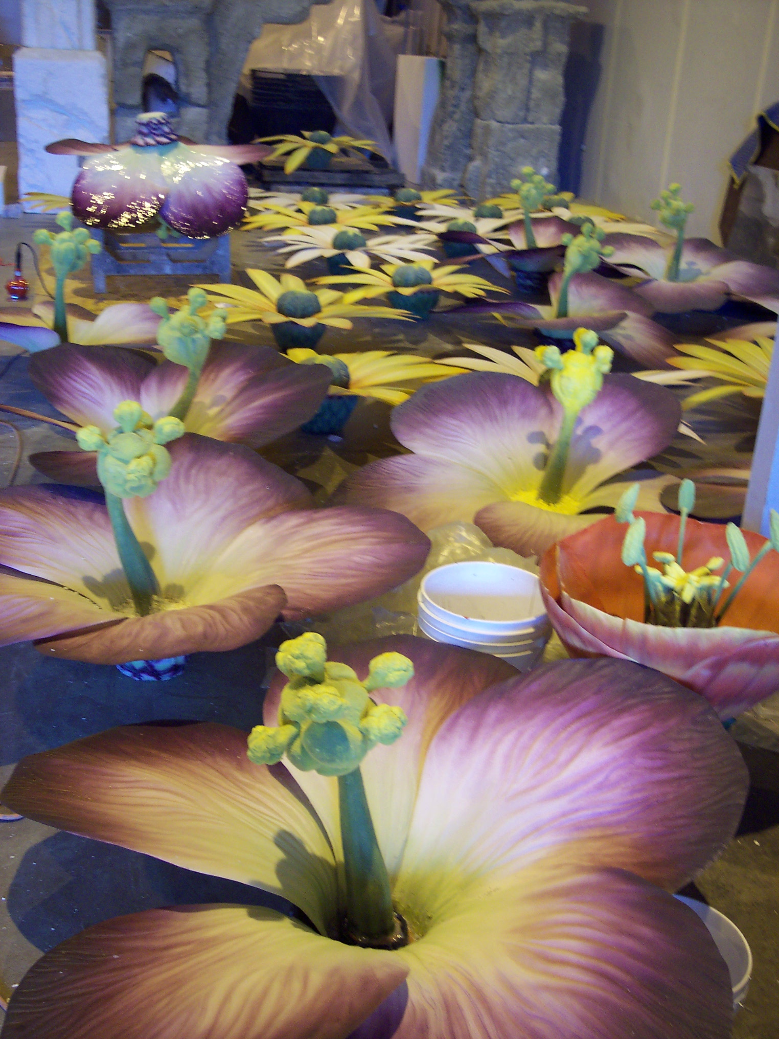 Airbrushed Giant Flowers for 