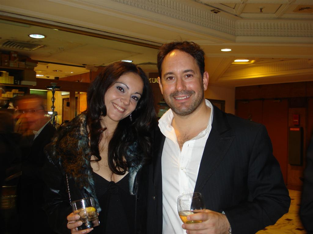 Angel Film Awards (Monaco, 2008) with actor Michael Tassoni.