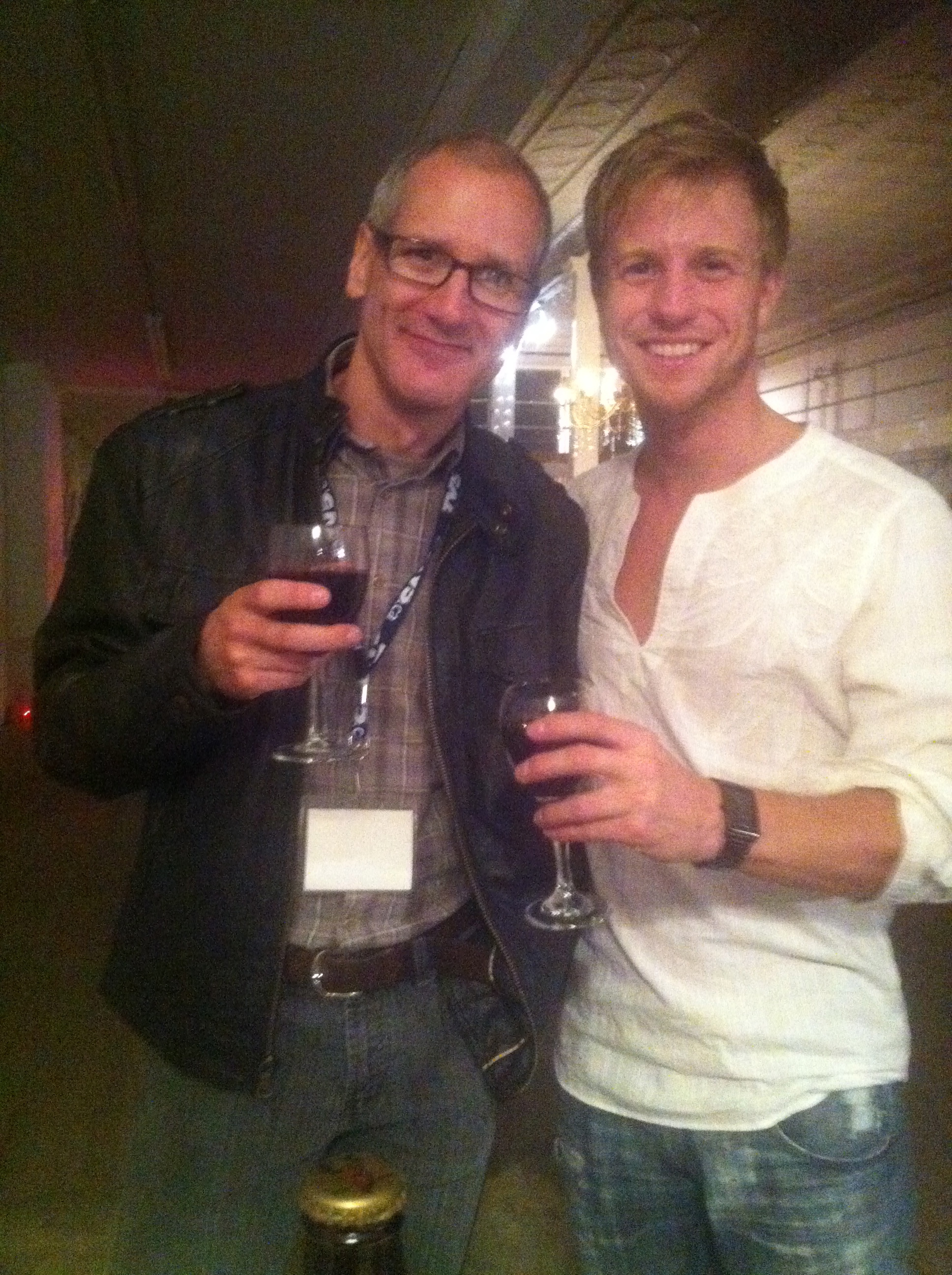 Actor Corey Loranger and Producer Scott McPherson at the 2011 Cinémagine Film Festival.