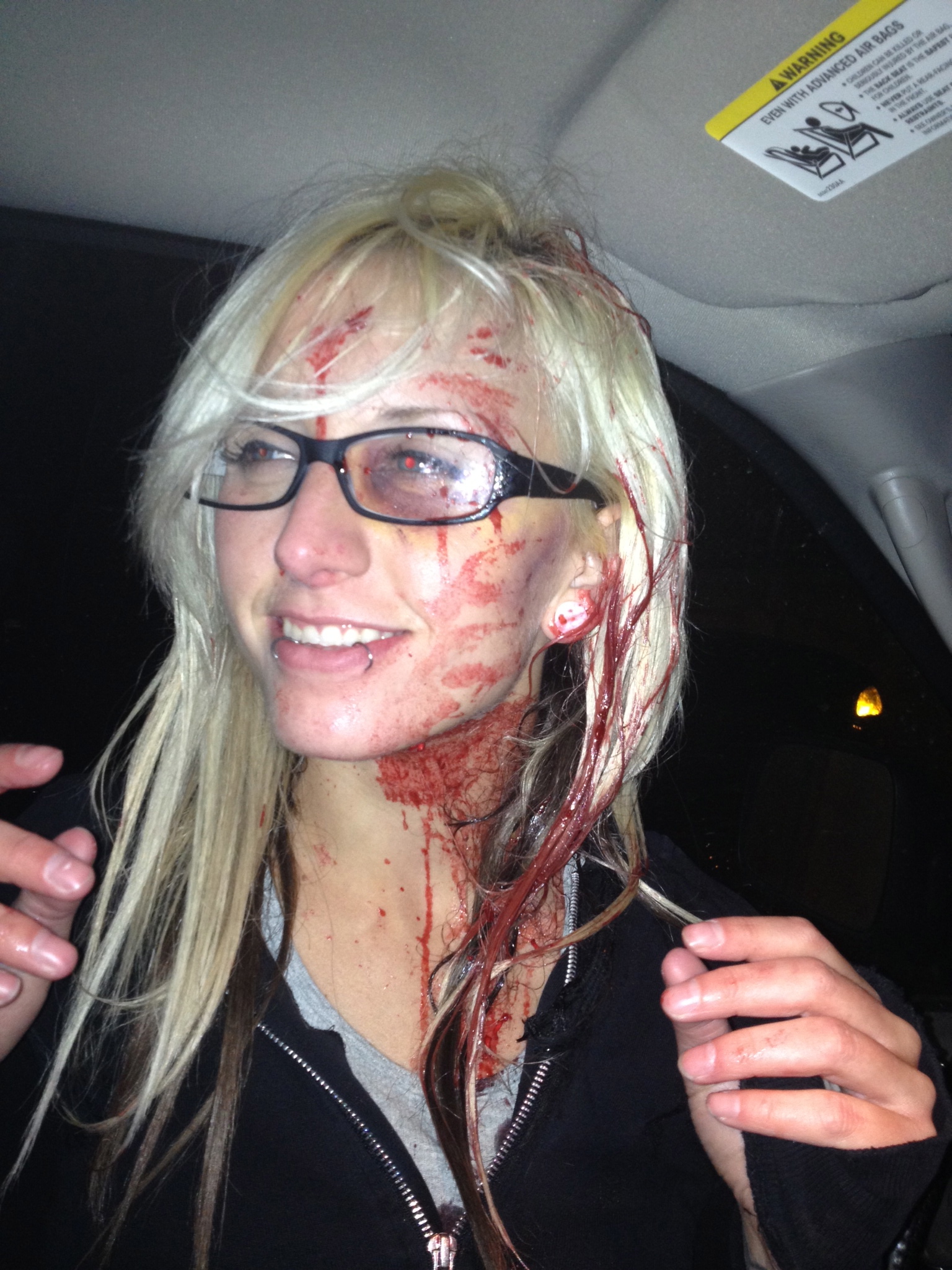Our Lead actress on her final night of Shooting. A great talent and a Hard worker Very glad she was apart of the team.
