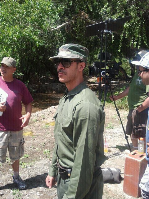 Still of Cosme Espinoza III and Director Gabe Torres in Border Battles