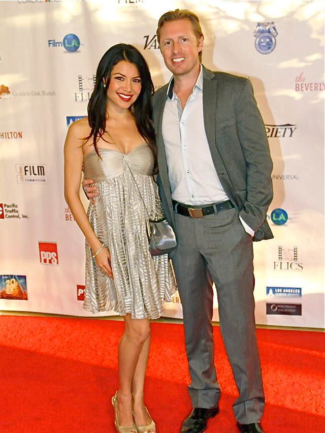 Writer/Director Hunter Davis with long-time girlfriend actress, Roxanna Medina.