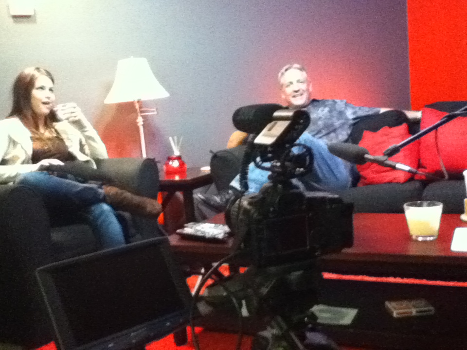 On set of Red Room with Nicolette Noble. A Left Digital Media Production.