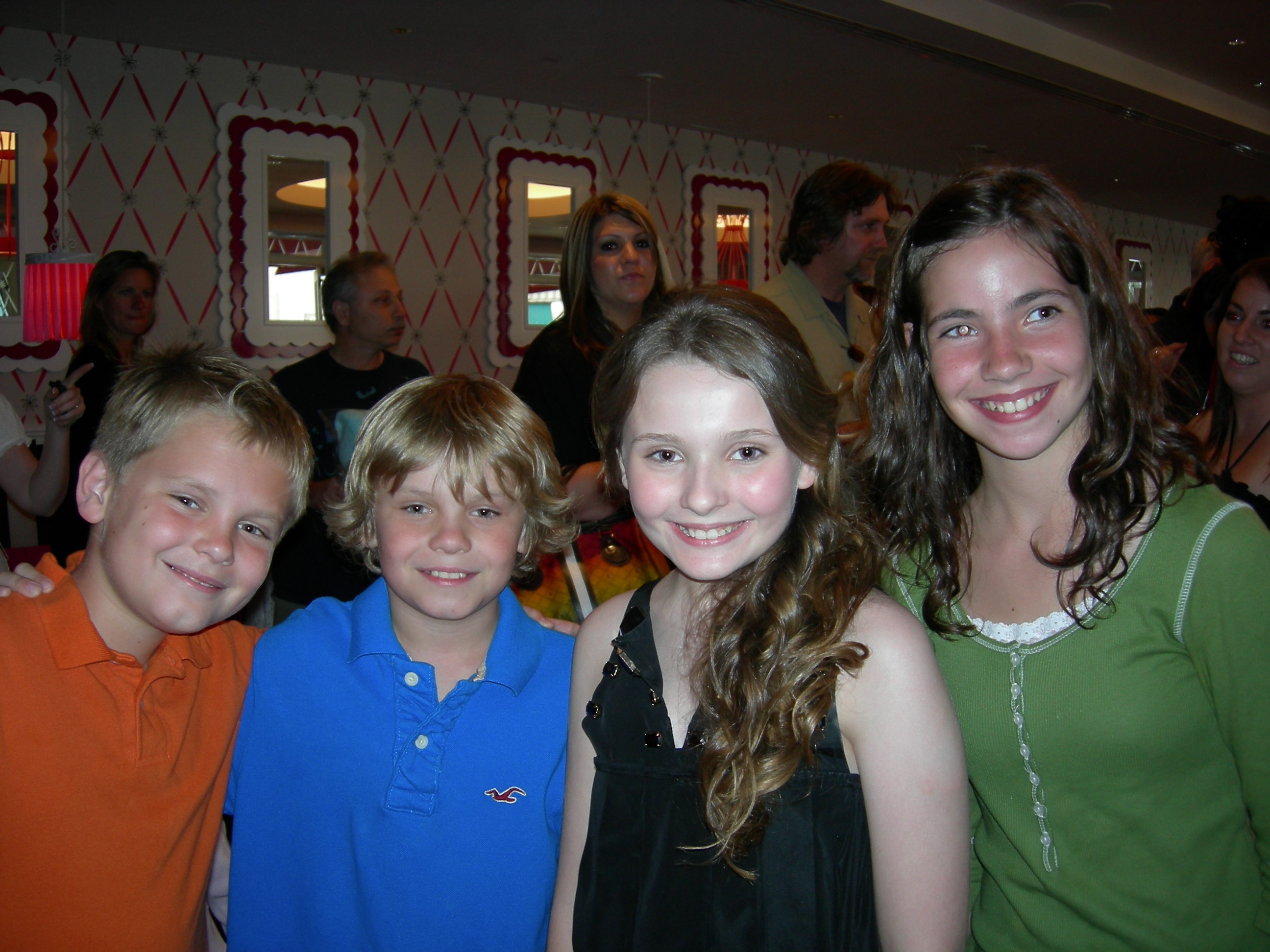 Reese Hartwig, Ryan Hartwig, Abigail Breslin & Nicole at AMERICAN GIRL PREMIER AFTER PARTY.