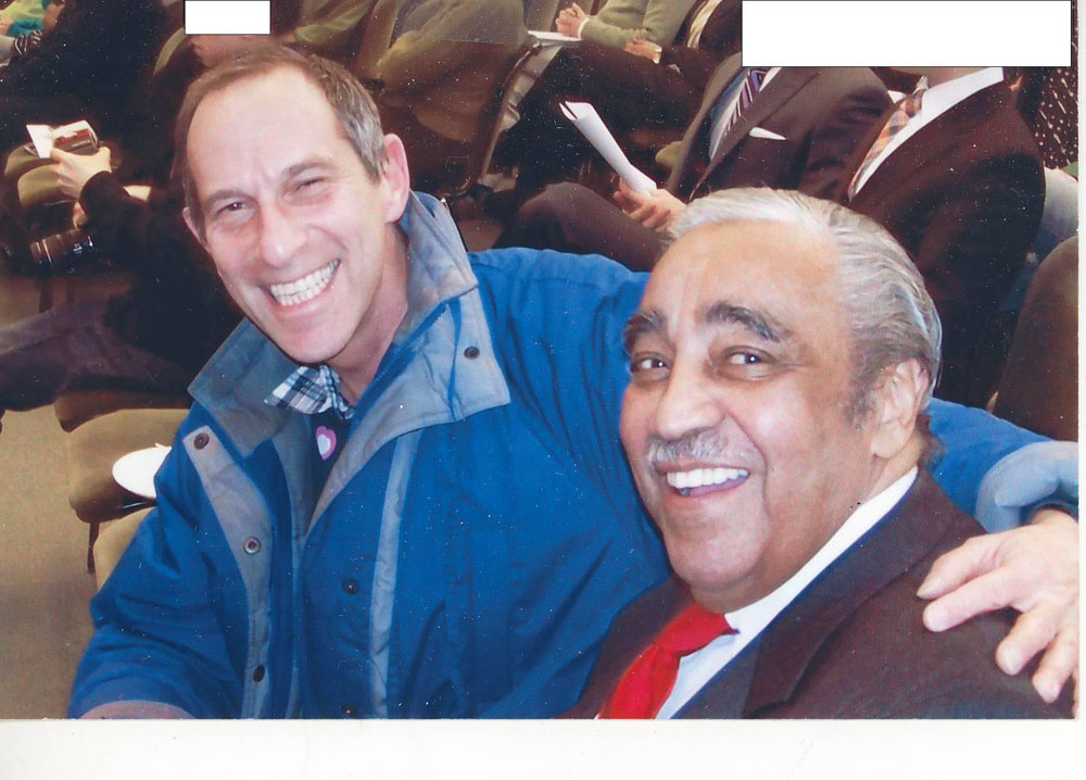 (date posted). Phillip W. Weiss (left) with Charles Rangel, Member of the U. S. House of Representatives, New York City, USA, March 2009.