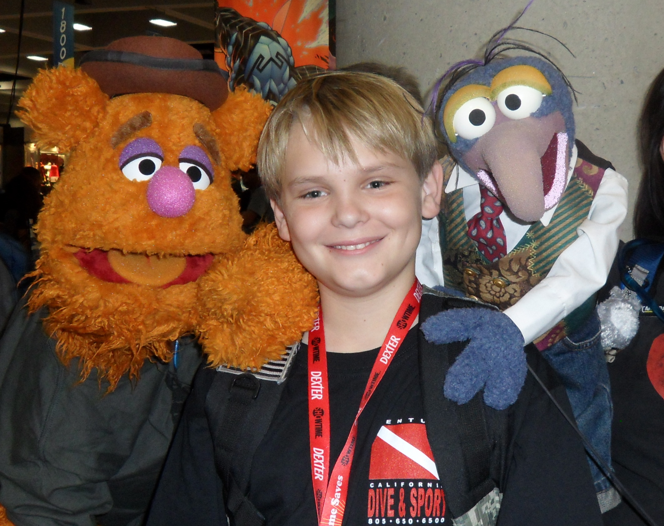 Reese Hartwig with Disney's The Muppets and Ken Jeong