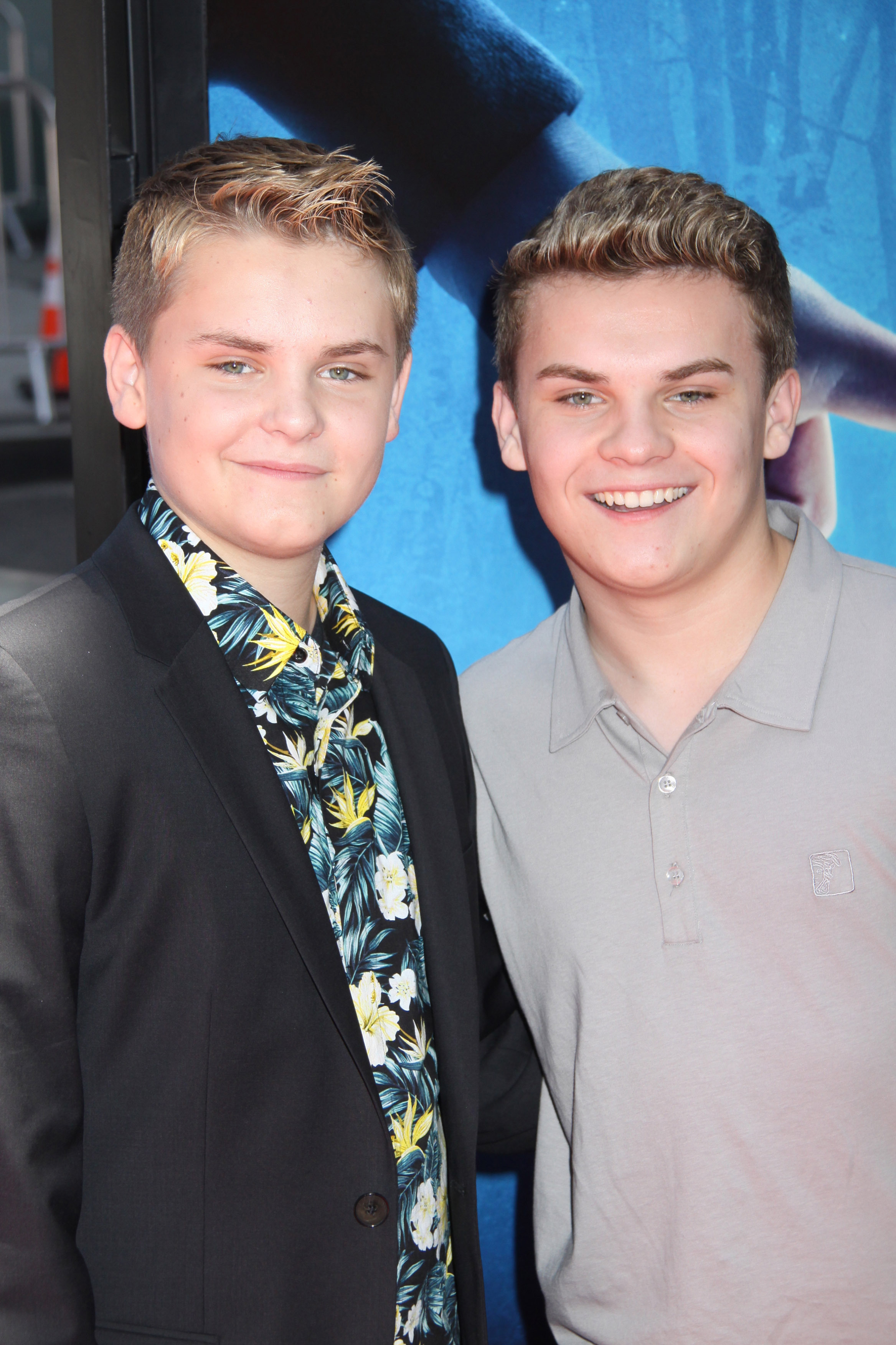 Reese Hartwig and his brother Ryan Hartwig at the Earth To Echo World Premiere during the LA Film Fest on June 14, 2014