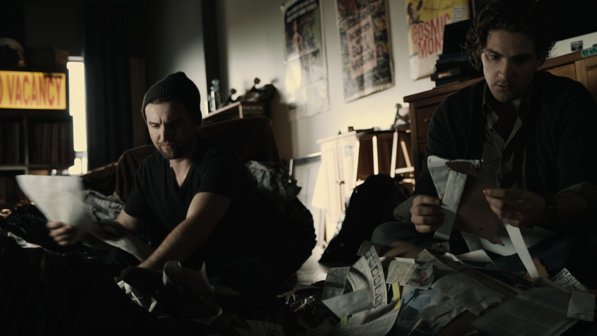 Still of Aaron Poole and James Gilbert in The Conspiracy (2012)
